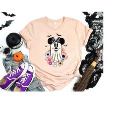 minnie ghost spooky season shirt, minnie boo halloween shirt, pumpkin minnie , disney spooky shirt, disney halloween sh