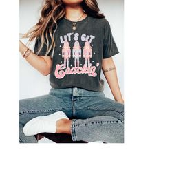 retro christmas comfort colors shirt, lets get crackin shirt, vintage santa christmas shirt, retro holiday shirt, ugly 1