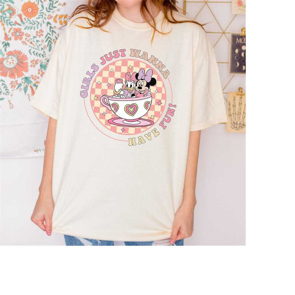 Retro Disney Minnie Daisy Summer Shirt, Girls Just Wanna Have Sun Shirt, Disneyland Shirt, Disney Trip Shirt, Disney Bes 1.jpg