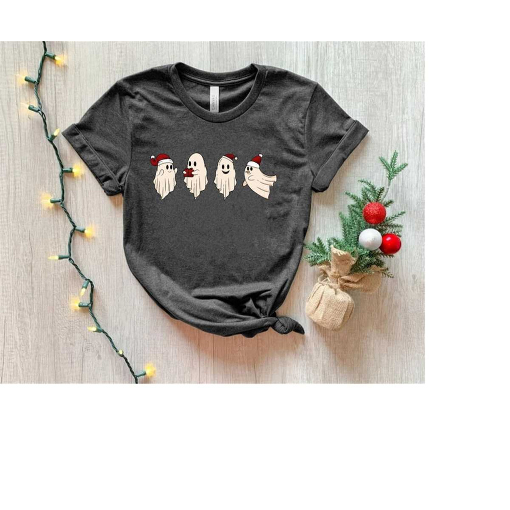 Retro Ghost Christmas t-shirt, Spooky Christmas T-shirt, Holiday, Christmas ghosts Tshirt, iprintasty christmas, spooky.jpg