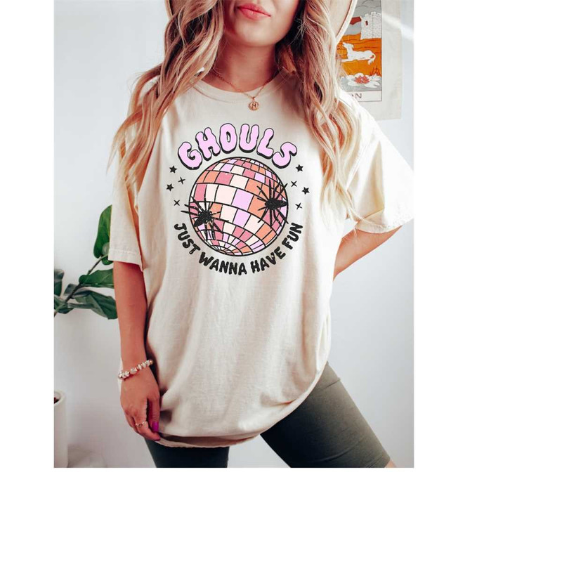 Retro Halloween Comfort Colors shirt, Ghouls Just Wanna Have Fun Shirt, Ghouls Night Out Shirt, Witch Shirt, Retro Fall 1.jpg