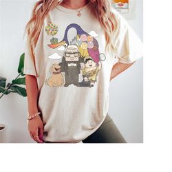vintage adventure is out there shirt, up movie shirt, up balloon shirt, pixar up shirt, disney family vacation 2023, dis