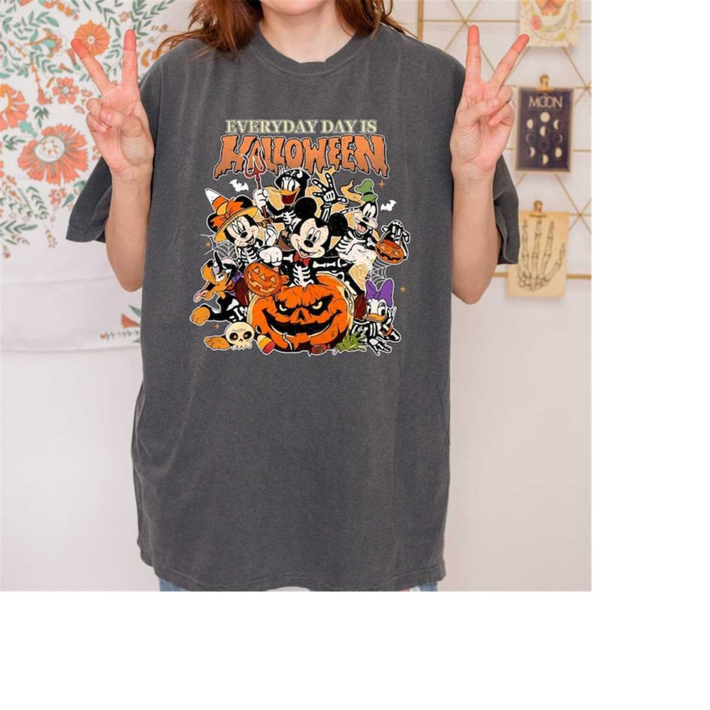 Vintage Disney Halloween Shirt, Everyday Is Halloween Shirt, Disney Skeleton Shirt, Mickey Skeleton, Mickeys Not So Scar.jpg
