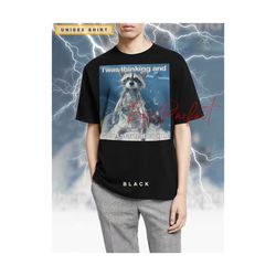 i was thinking and then i started crying quote shirt opossums lover shirt, possums shirt, racoon meme, eat trash possum