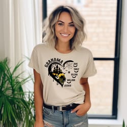 custom grandma halloween theme shirt personalized grandkids names mom halloween gift autumn fall halloween grandma sweat