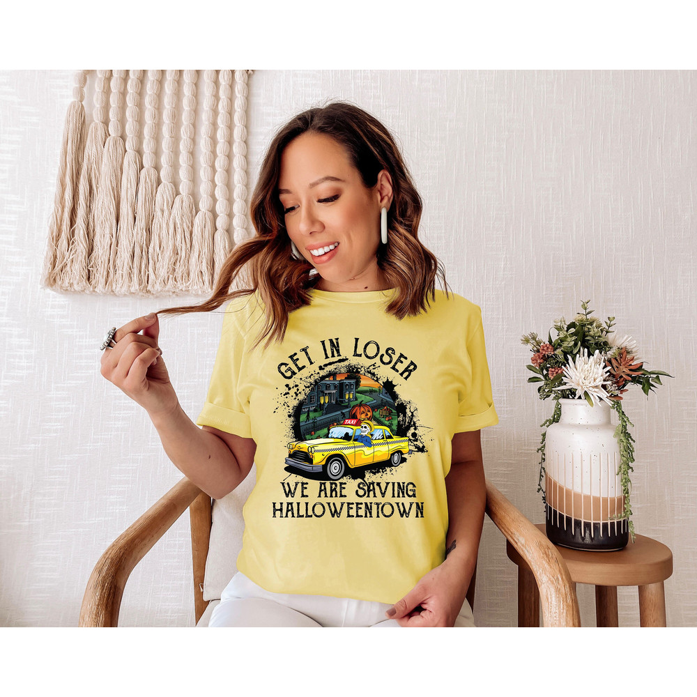 Get In Losers We're Saving Halloweentown Shirt Taxi Shirt Unisex Shirt Halloween Party Shirt Taxi Driver Halloween Skeleton Halloween Gift.jpg