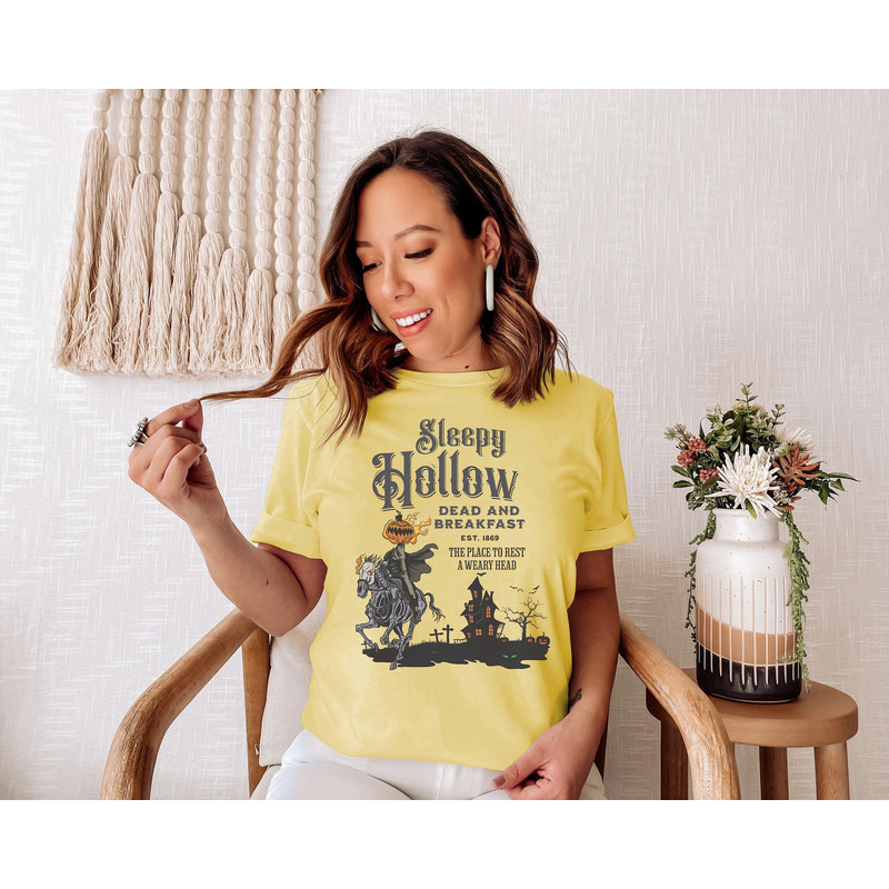 Witches Shirt Sleepy Hollow and Dead Breakfast Halloween Shirt Gift For Halloween Horseman Shirt Halloween Pumpkin T Shirt Horror Shirt.jpg