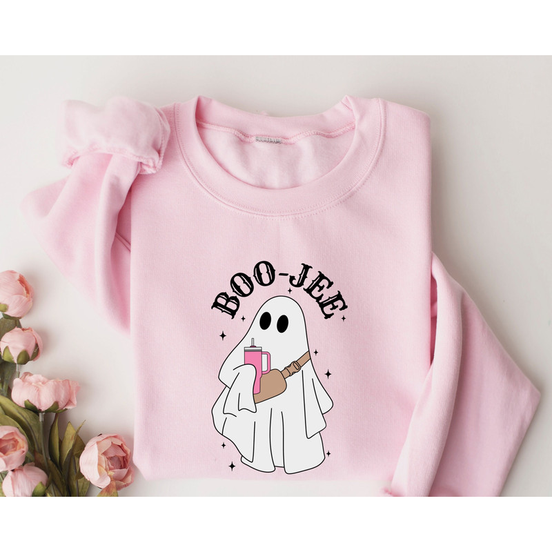 Halloween Ghost Sweatshirt, Boo Jee Shirt, Boo Shirt, Spooky Ghost Hoodie, Spooky Season Ghost Sweater, Spooky Vibes Shirt, Halloween Gifts.jpg
