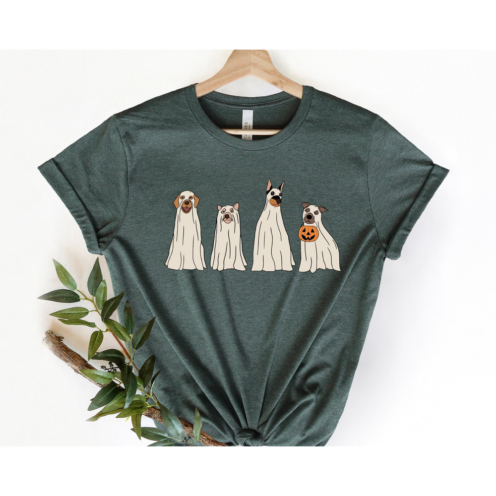 Halloween Shirt, Ghost Shirt, Halloween Dog Shirt, Ghost Dog Shirt, 2023 Happy Halloween, Retro Spooky Season, Halloween Shirt.jpg