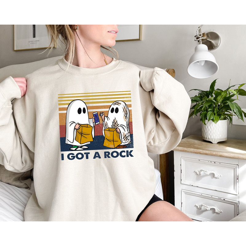 I Got A Rock Sweatshirt, Funny Ghost Sweatshirt, Spooky Season Shirt, Funny Fall Shirt, Ghost Sweatshirt,Halloween Sweatshirt,Trick or Treat.jpg