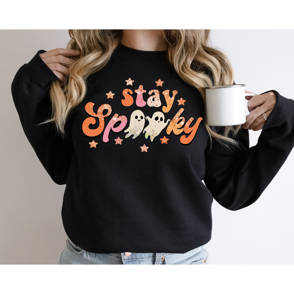 Stay Spooky Sweatshirt, Halloween Sweatshirt, Spooky Vibes Shirt, Cool Halloween Shirt, Funny Halloween Shirt, Halloween Tee, Spooky Shirt.jpg