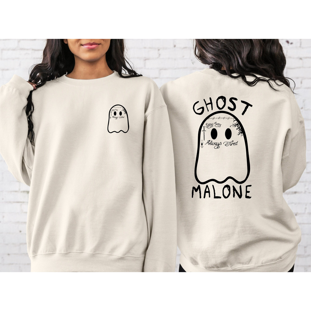 2 Side Ghost Malone Pocket Size Sweatshirt, Halloween Shirts,Funny Ghost Malone Shirt,Spooky Halloween Tee,Malone Fan Shirt,Cute Ghost Shirt.jpg