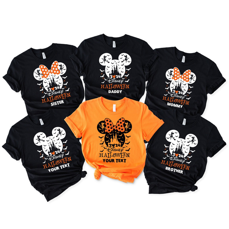 2024 Disney Halloween Custom Shirt, Disney Shirt, Halloween Matching Shirts, Custom Disney Family Shirt, Halloween Shirts, Disneyland Shirt.jpg
