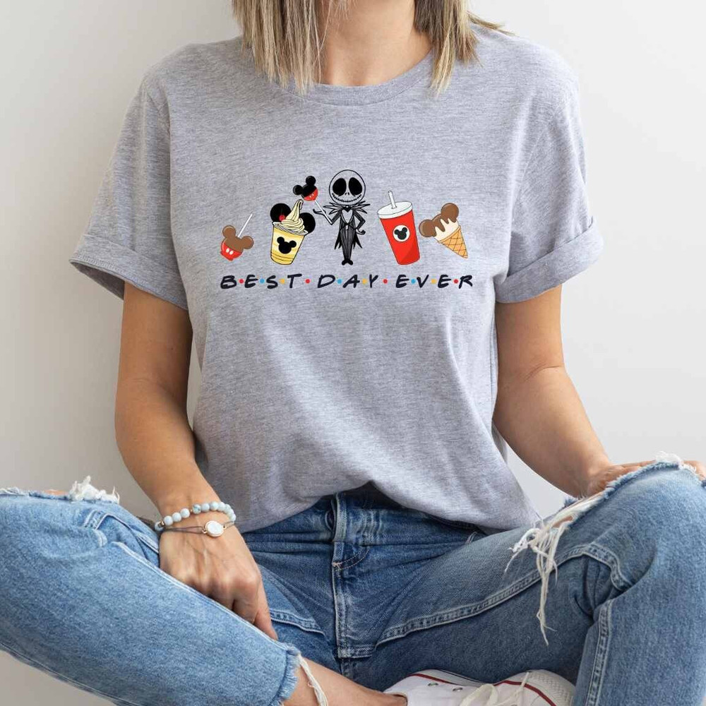 Jack Skellington Best Day Ever Snacks Shirt, Disneyland Snacks Shirt, The Nightmare Before Christmas Movie, Disney Trip Shirt, Gift Tee.jpg