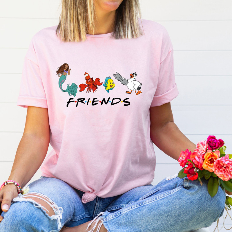 The Little Mermaid Ariel and Disney Snacks Shirt, Disney Snack Ariel Trip Shirt, Disney Friends Shirt, The Little Mermaid Friends Shirt.jpg