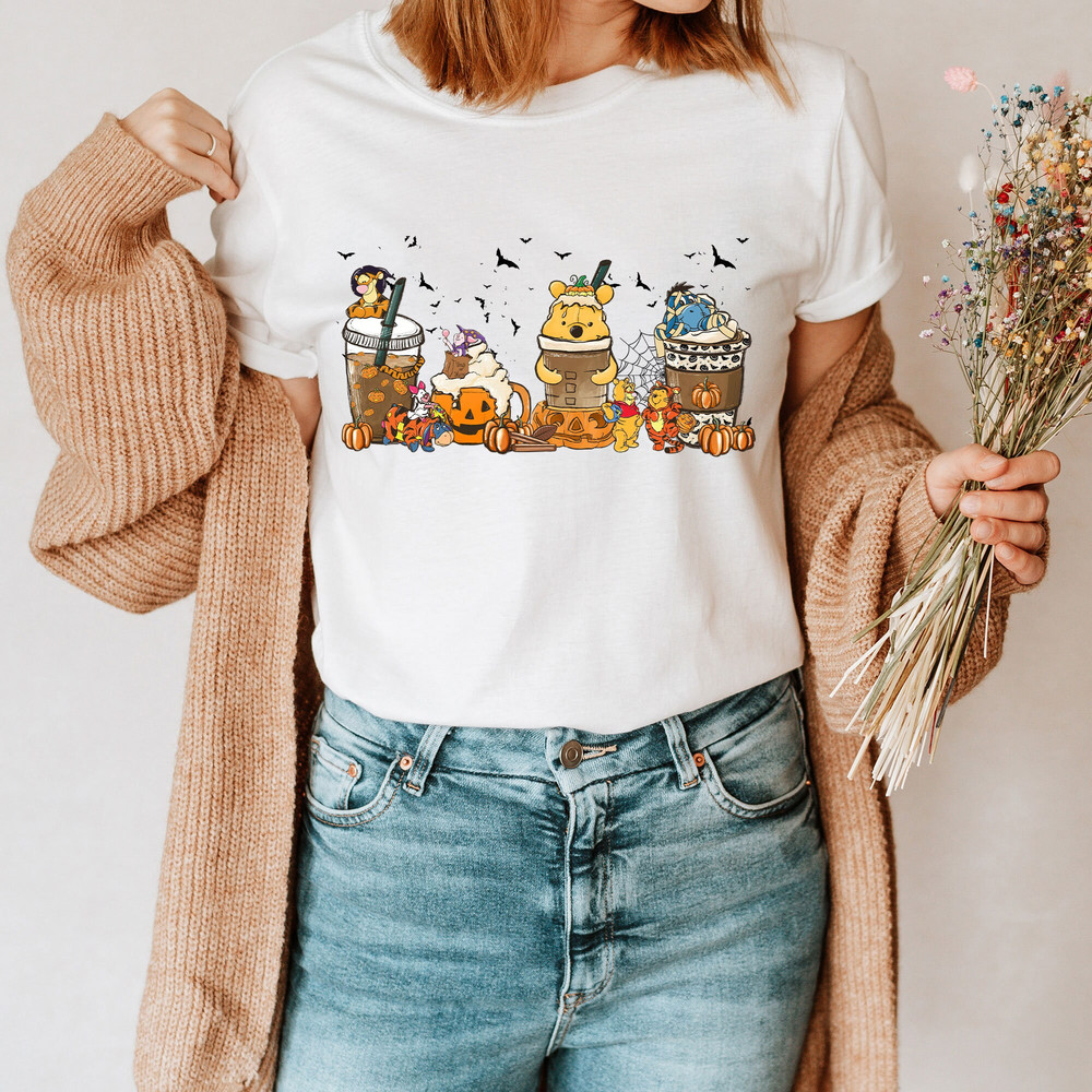 Halloween Fall Coffee Latte Tshirt, Fall Season Sweatshirt, Halloween Party Gift, Cute Halloween Pumpkin Sweatshirt, Halloween Cute Costume.jpg