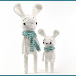 Amigurumi Straight Bunny Rabbit 2 in 1, Amigurumi Crochet Patterns, Crochet Pattern