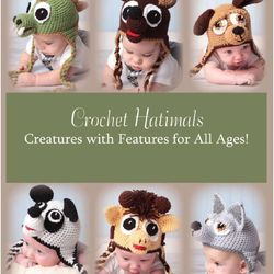 Animal Hats,  Amigurumi PDF Pattern toys patterns