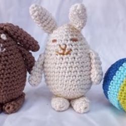 Bunny or Rainbow Creme Egg Cover Amigurumi Crochet Patterns, Crochet Pattern
