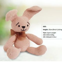 Bunny Stuffed Amigurumi Crochet Patterns, Crochet Pattern