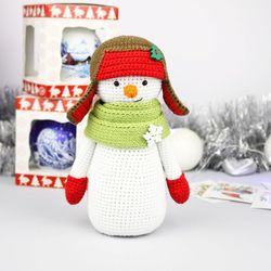 Decor snowman Amigurumi Crochet Patterns, Crochet Pattern