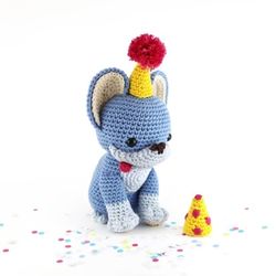 Party Pup Amigurumi Crochet Patterns, Crochet Pattern