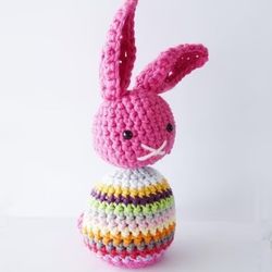 Pink  Easter Bunny Amigurumi Crochet Patterns, Crochet Pattern