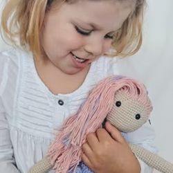 Pink Haired Dolly Amigurumi Crochet Patterns, Crochet Pattern