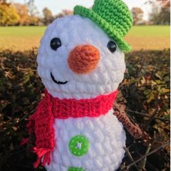 Sammy the Snowman Amigurumi Crochet Patterns, Crochet Pattern