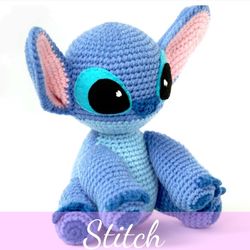 Stitch the cute Alien Amigurumi Crochet Patterns, Crochet Pattern