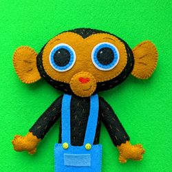 Mr. Monkey, Monkey Mechanic, Super Simple Songs, Felt toys, Monkey Detective, Monkey Doll