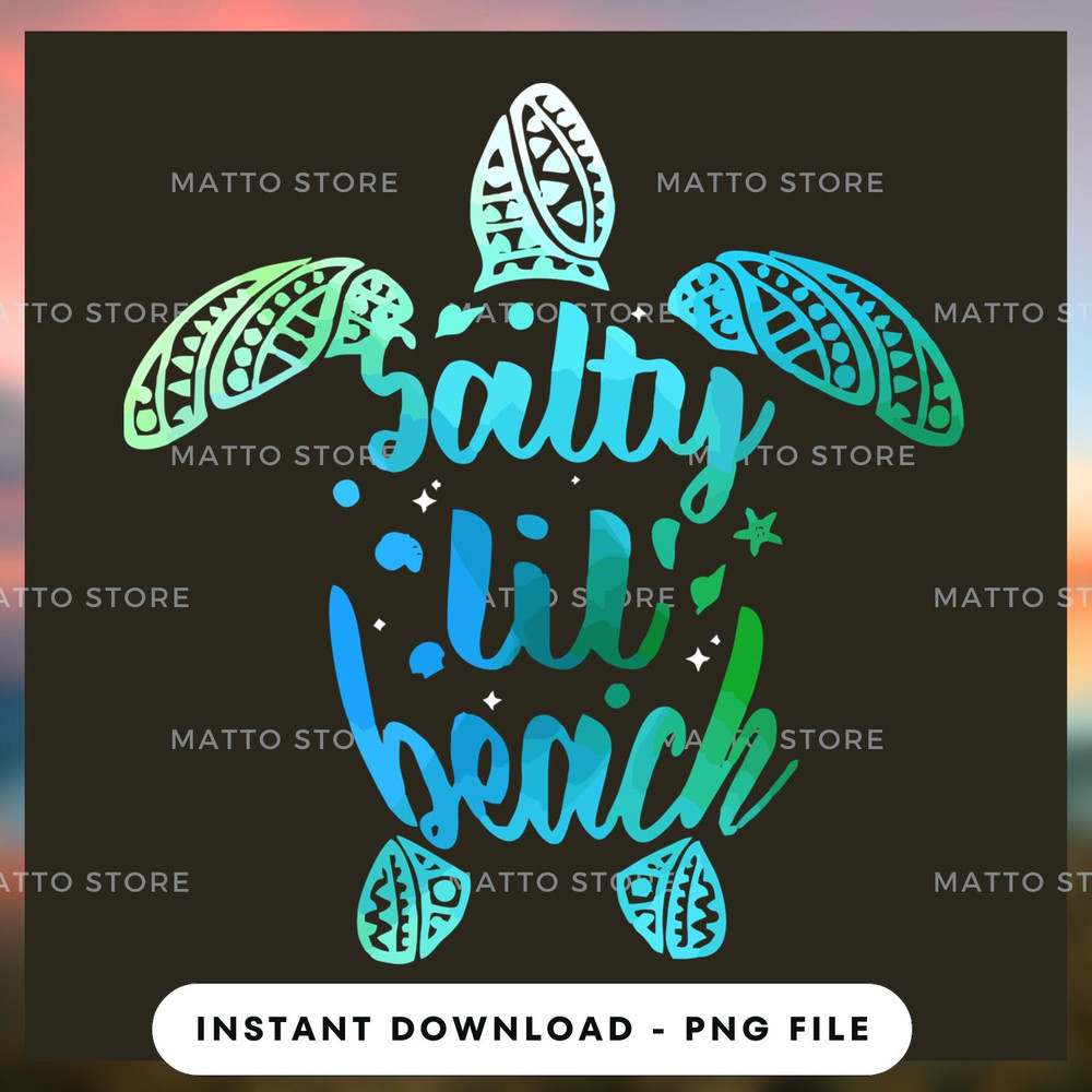 Funny Turtle Salty Lil Beach.jpg