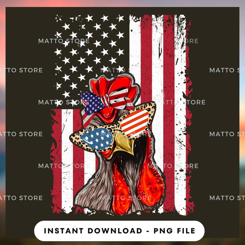 Chicken Bandana Flag - Farm Gifts.jpg