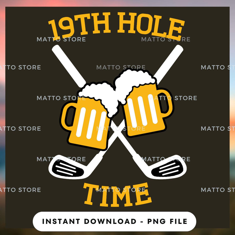 19th Hole - Beer Time - Golf Gifts_1.jpg