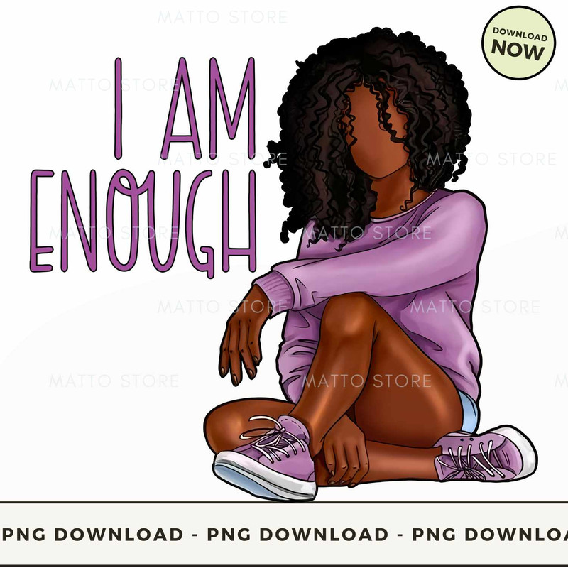 I am Enough Deep Skin Tone.jpg