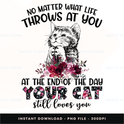 at the end cat cats digital png file, png download