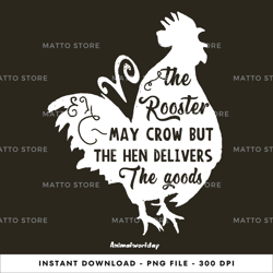 farm chicken - the rooster may crow animals, cows, farm animals digital png file, png download