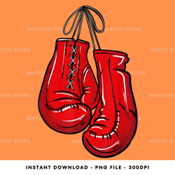 boxing gloves illustration gifts t shirt digital png file, png download