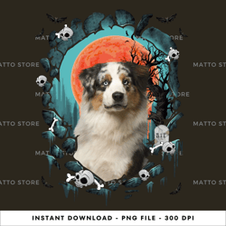 stone cave - blue merle australian shepherd digital png file, png download