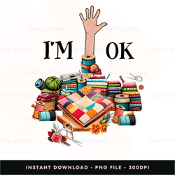 qas-yfx-0024 im ok sewing quilting for knitting q digital png file, png download