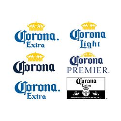 corona extra beer logo bundle svg, trending svg, beer svg, corona svg, corona beer svg, beer brand logo svg, corona extr
