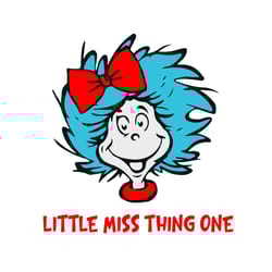 little miss thing one svg, dr seuss svg, little miss thing svg, thing one dr seuss, thing 1 thing 2, dr seuss clipart, d
