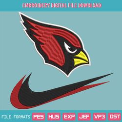 Arizona Cardinals Nike Swoosh Embroidery Design Download