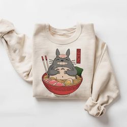 totoro ramen studio ghibli shirt, my neighbor totoro hoodie, vintage ghibli shirt, studio ghibli gift sweatshirt, hayao