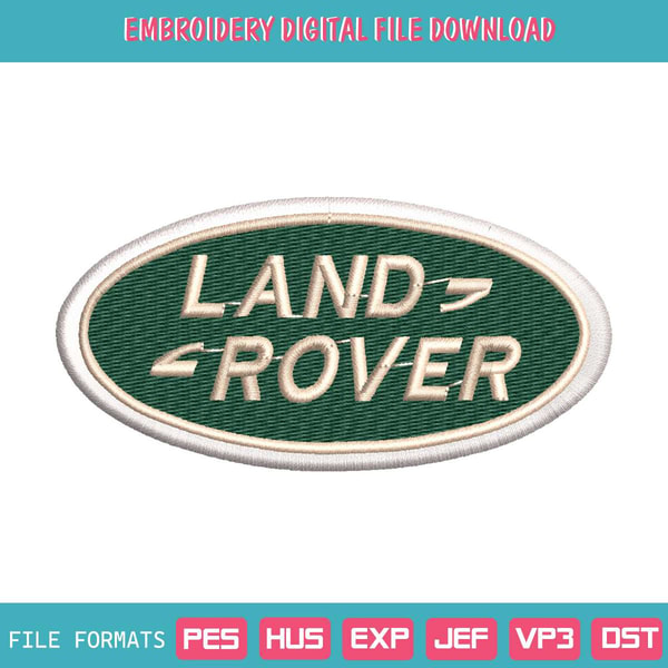 Land Rover Logo Emboss Land Rover Logo Embroidery File Logo Car Brand Download File - Inspire ...