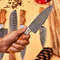 Custom Handmade 5PCS Damascus Steel Kitchen Chef Knives Set Full Tang Wood And Steel Handle With Le 4