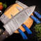 Custom Handmade 5PCS Damascus Steel Kitchen Chef Knives Set Full Tang Pakka Wood And Wood Handle Wi 2