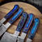 Custom Handmade 5PCS Damascus Steel Kitchen Chef Knives Set Full Tang Steel And Pakka Wood Handle W 3