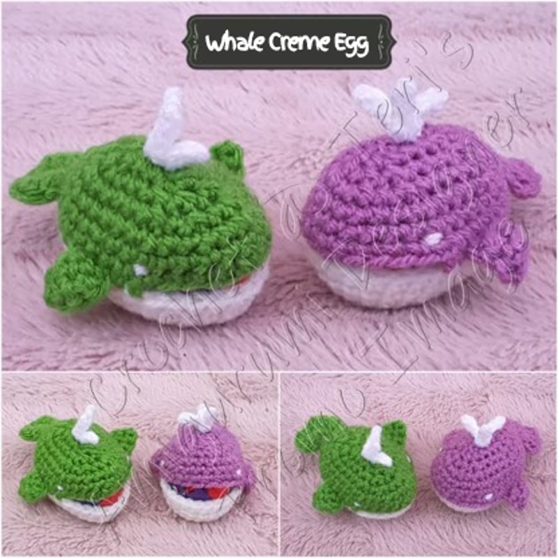 Colourful Whale Creme Egg Cosies Amigurumi Crochet Patterns, Crochet Pattern.jpg