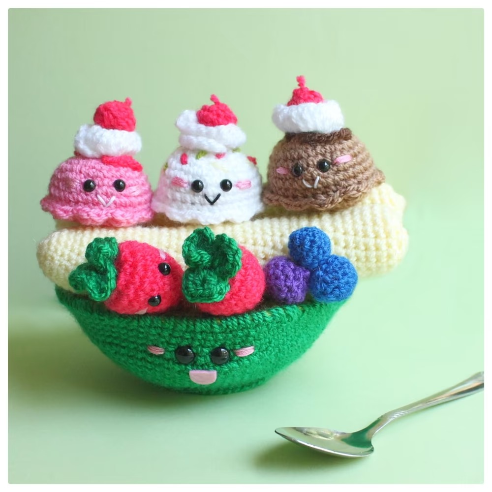 Banana Split Amigurumi Crochet Patterns, Crochet Pattern.jpg